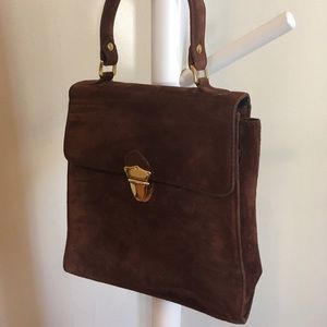 Brooks Brothers small leather satchel